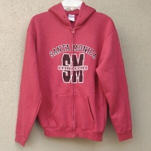 Santa Monica, California Red Hoodie M